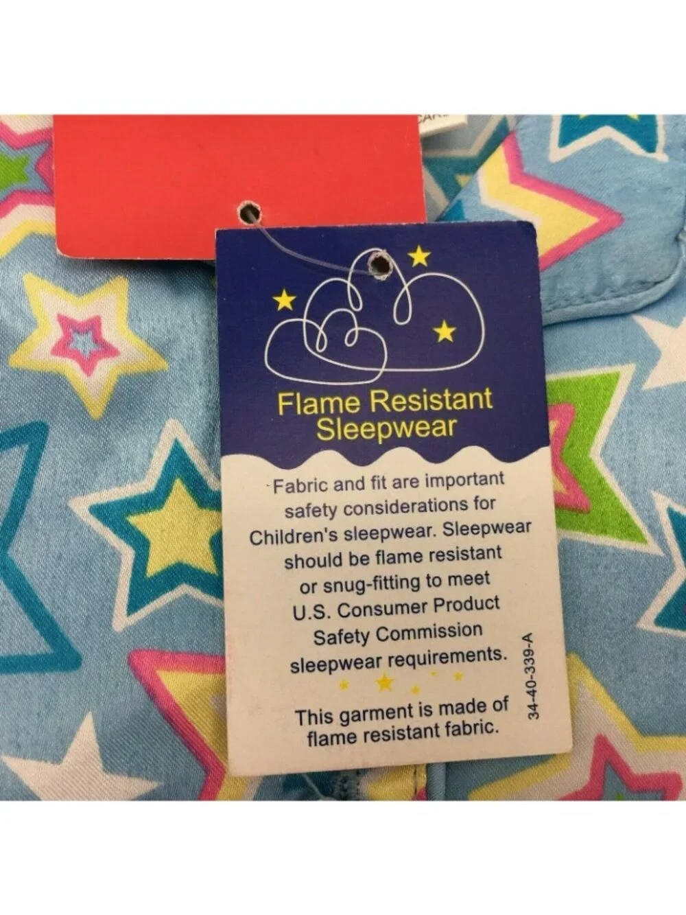 Gyrl Co Girls Button Down Shirt 2pc Pajama Night Set Outfit Blue Stars Size 4